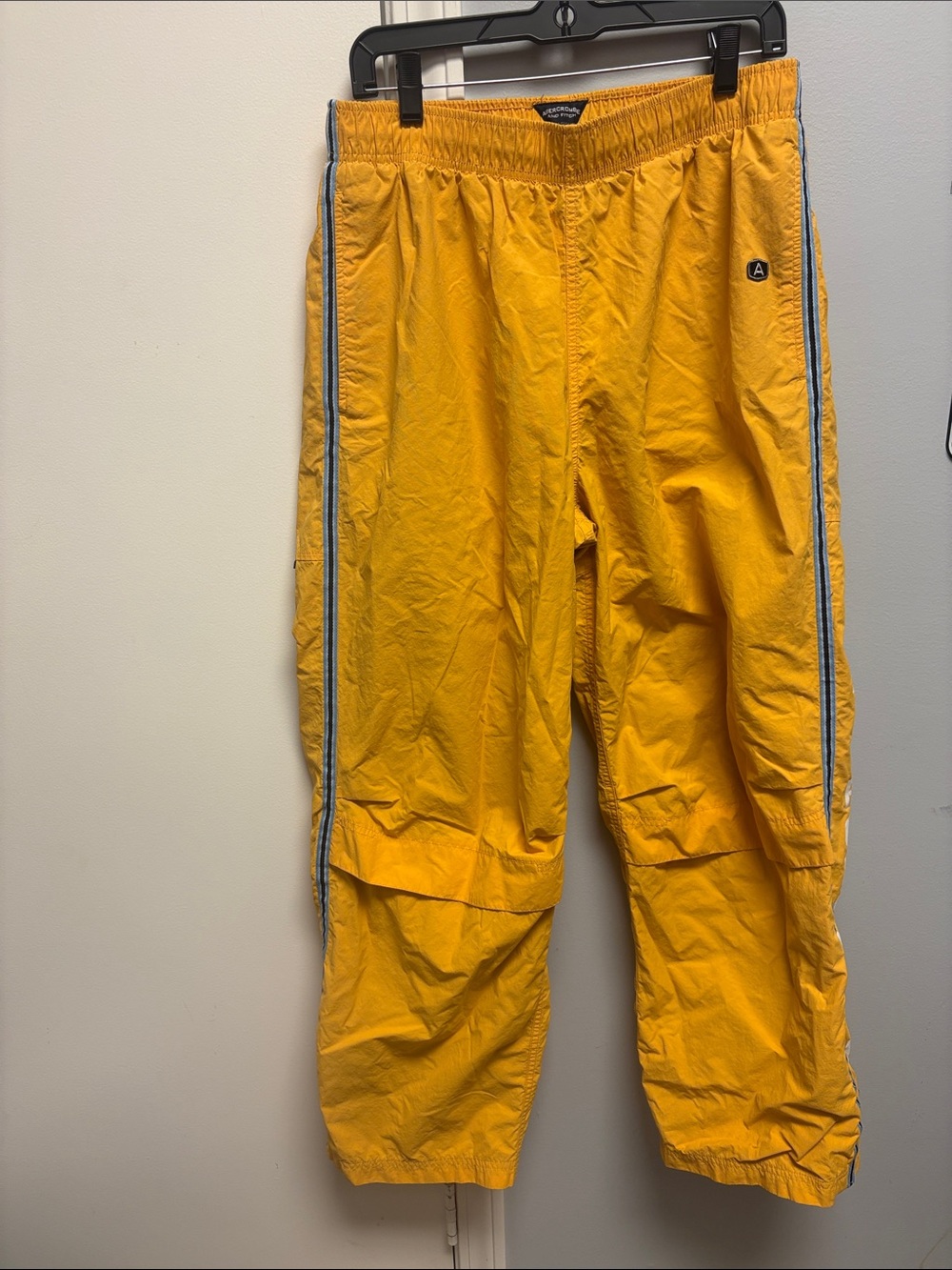 Vintage Y2K Abercrombie & Fitch Golden Yellow Track Pants